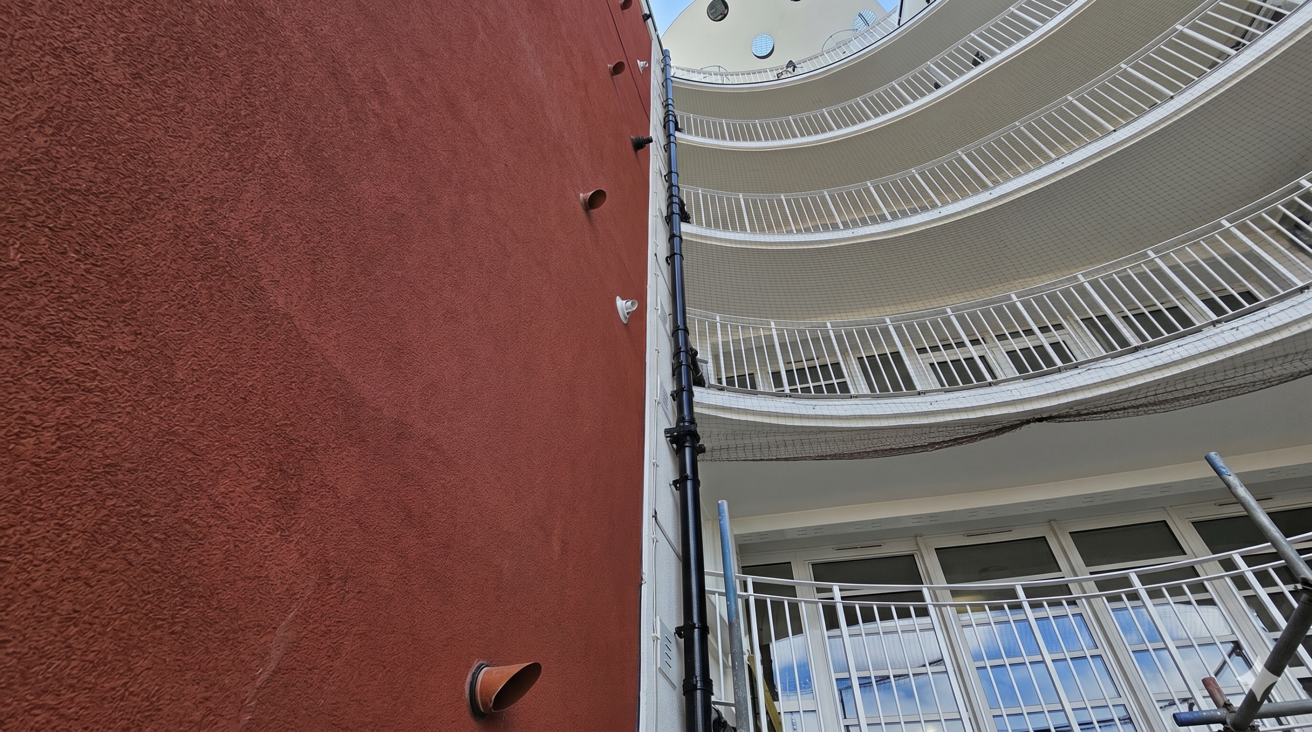 Phased soil stack installation at height across residential towers, Lewisham Park Towers London