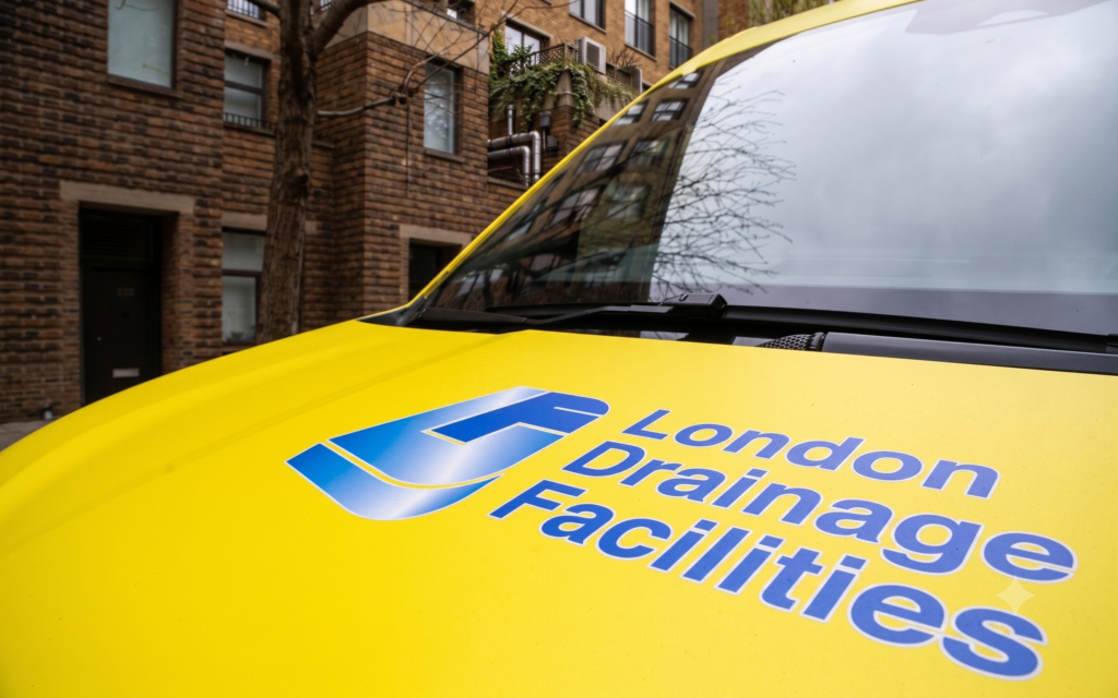 LDF van bonnet with company logo
